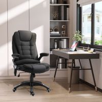Massagesessel Chefsessel mit Massagefunktion massage Schwarz 68 x 72 x 110–120 cm