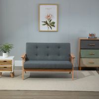 2-Sitzer-Sofa - Grau, ca. 115 x 66,5 x 73 cm