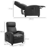Massagesessel Relaxsessel Massagesofa mit Rückenlehne 2 Punkt Massage