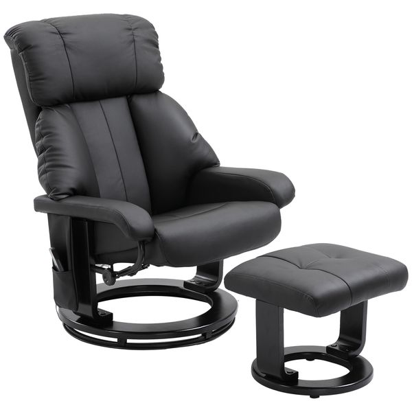 Relaxsessel mit Liegefunktion Massagesessel inkl. Hocker Fernsehsessel