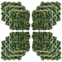 12 Stück künstliches Pflanzenwand Hecke 50x50