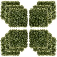 12 Stück künstliches Pflanzenwand Hecke 50x50 cm