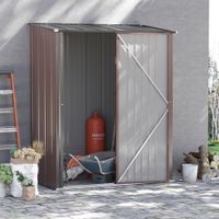 Gerätehaus mit Pultdach 1,34 m² Metall Gartenhaus Geräteschuppen