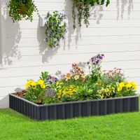 Hochbeet DIY Gartenbeet mit T-Form-Pflanzenschilder Handschuhe Stahl