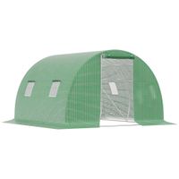 Foliengewächshaus begehbares Polytunnel 3 x 3 m Gewächshaus
