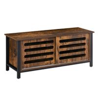 Fernsehschrank 120 cm TV Lowboard für Fernseher kleiner als 50" Metall