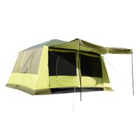 Campingzelt Kuppelzelt 2 Schlafkabinen 4-8 Personen 405x305cm