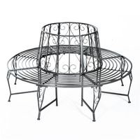 Baumbank Rundbank 360° Gartenbank Metall Ø160cm