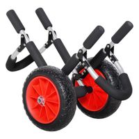 Surfwagen Surfboard Transportwagen klappbar gepolstert PU-Reifen Alu Silber bis 45 kg L60 x B50 x H38,5 cm