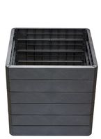 ERGO QUADRO L 75 Hochbeet Stone inkl. Wassersparsystem