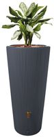 VASO 2in1 DECOR Regenspeicher 220 Liter inkl. Anschlussset und Auslaufhahn graphite grey