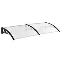 Pultvordach Vordach für Haustür 75x195x23 cm Alu Transparent