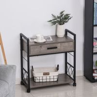Beistelltisch Servierwagen mit Schublade Ablage Küchenwagen Sideboard