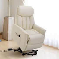 Aufstehsessel Sessel mit Aufstehhilfe Fernsehsessel Liegefunktion Beige