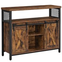 Sideboard mit 2 Schiebetüren, verstellbare Ablage