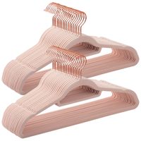 Samt-Kleiderbügel, 50 Stück, 45 cm lang