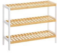 Schuhregal Bambus 3 Ebenen, 55 x 70 x 25 cm