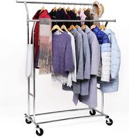 Schwerlast Metall Kleiderständer bis 110 kg belastbar auf Rädern