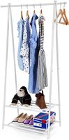 Kleiderständer, 2 Ablagen für Schuhe und Boxen