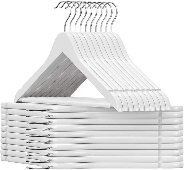 Kleiderbügel aus Holz, für Anzüge, 20er Set