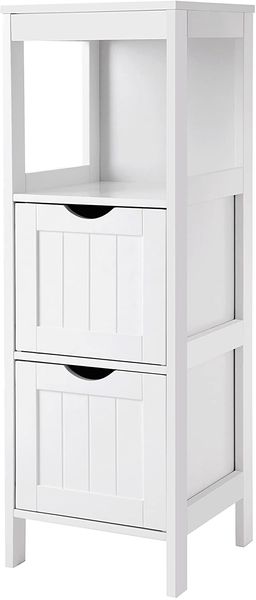 Badkommode mit 2 Schubladen, 30 x 30 x 89 cm