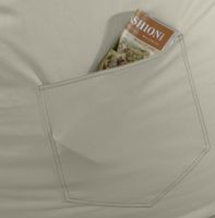 Outdoorfähiger Sitzsack "Kimi", ca. 55x110 cm, Farbe:Grau