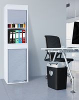 Büroschrank mit Rollladen Aktos XL weiß