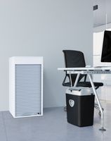 Büroschrank mit Rollladen Aktos L Weiß