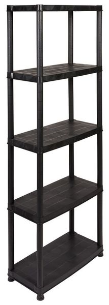PRIMO PLUS - Kunststoffregal 12 Zoll (Schwarz)