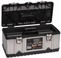 Werkzeugkoffer "Profi 18" aus Edelstahl mit Werkzeuträger