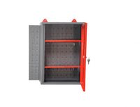 Werkstattschrank zum Aufhängen mit einer Türen und Lochwand