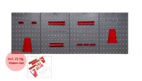 Werkzeugwand mit 22 tlg. Hakenset
