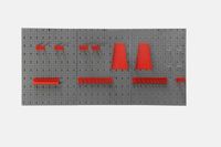 Werkzeugwand mit 14 tlg. Hakenset