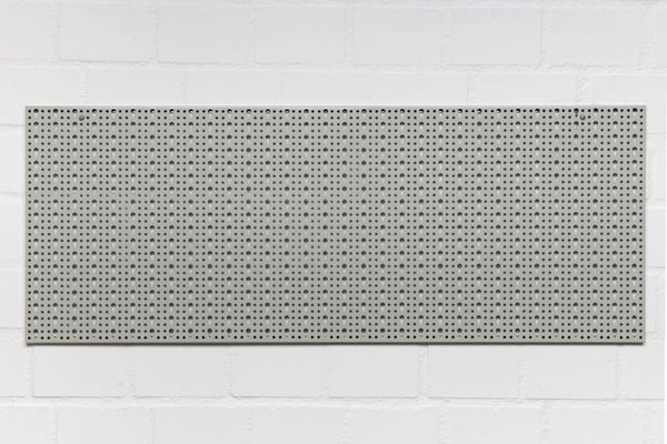 XXXL Lochwand mit Hakensortiment 52tlg. _Hellgrau _ 120 x 46 cm