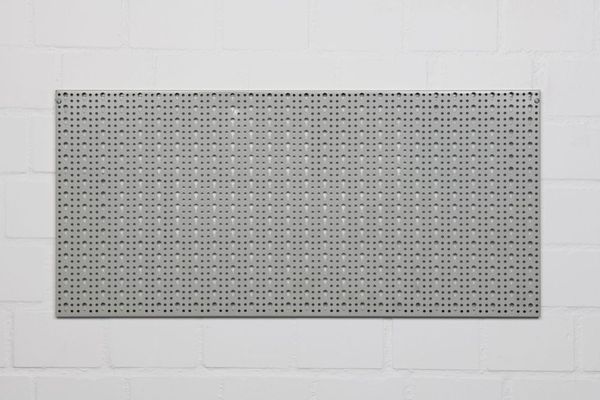 XL Lochwand mit Hakensortiment 52tlg. _Hellgrau _ 98 x 46 cm