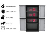 XL Jumbo Schrank mit 3 Böden