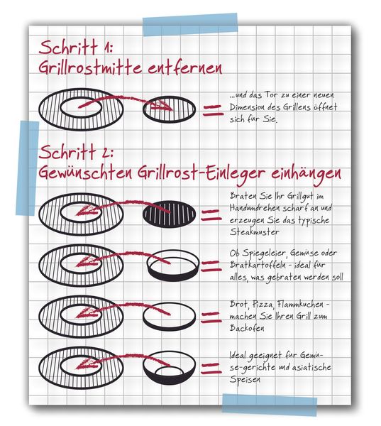 tepro Pizzastein-Einleger, Rost-in-Rost