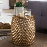 Beistelltisch 32 x 32 x 42 cm Gold