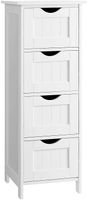 Badschrank, schmal, mit 4 Schubladen, 30 x 30 x 82 cm