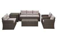 Lounge Set Polyrattan Gartenmöbel 3/4-teile für 7-8 Personen Garten & Balkon