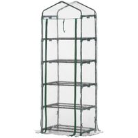Foliengewächshaus Mini-Gewächshaus mit 5 Regale Transparent