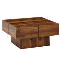 Couchtisch 57,5x57,5x30 cm Sheesham Massivholz
