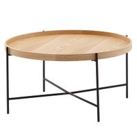 Couchtisch 78x78x40 cm Holz / Metall
