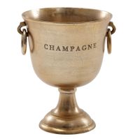 Champagnerkühler Gold 28,5x37,5x28,5 cm Aluminium