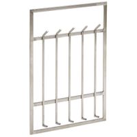 Wandgarderobe 60x100x7,5 cm Metall Silber