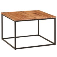 Couchtisch 60x60x41 cm Akazie Massivholz Metall
