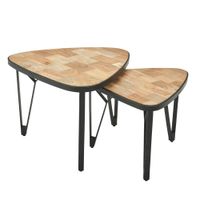 Couchtisch 2er Set Mango / Akazie Massivholz