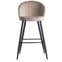 Barhocker 103 x 56 x 53 cm Beige