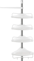 Verstellbare Badezimmer-Eckablage, 95–300 cm