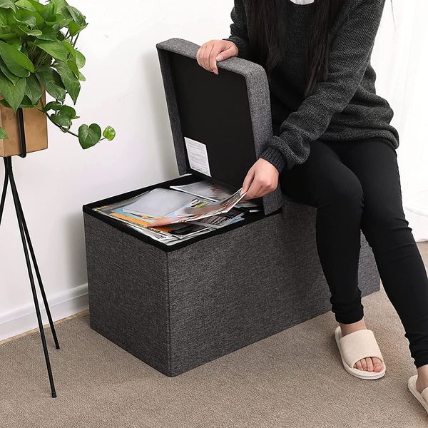 Sitzbank mit Stauraum, 80 L, 76 x 38 x 38 cm